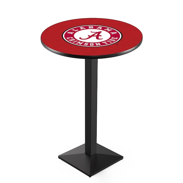 42" Blk Wrinkle Alabama Pub Table